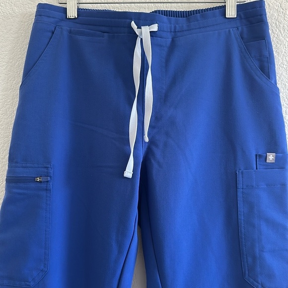 Figs The Yola Yoga Skinny Scrub Pants Denim Blue - Picture 5 of 8